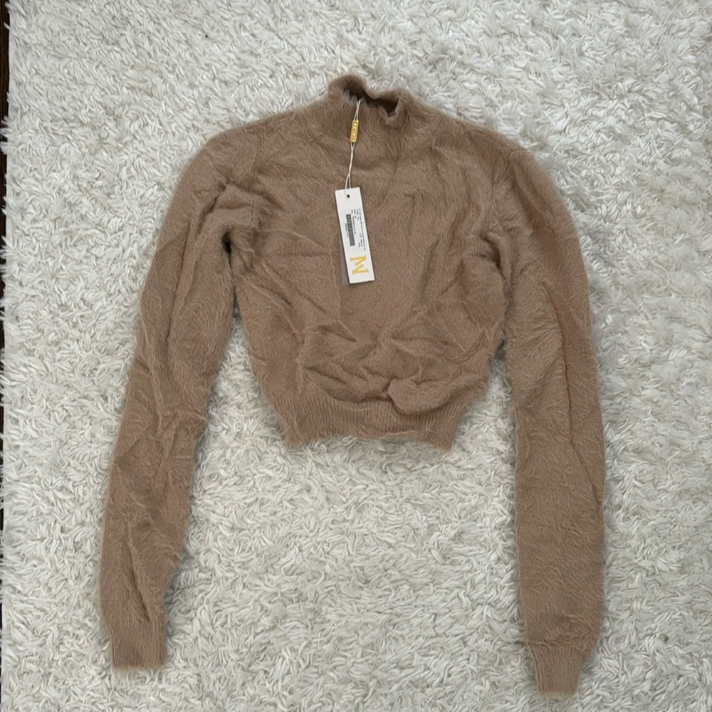 Brand new , never worn- Meshki cropped turtleneck